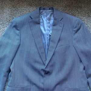 Hart Schaffner Marx Sport Coat Blazer Jacket 42L Black White Gray